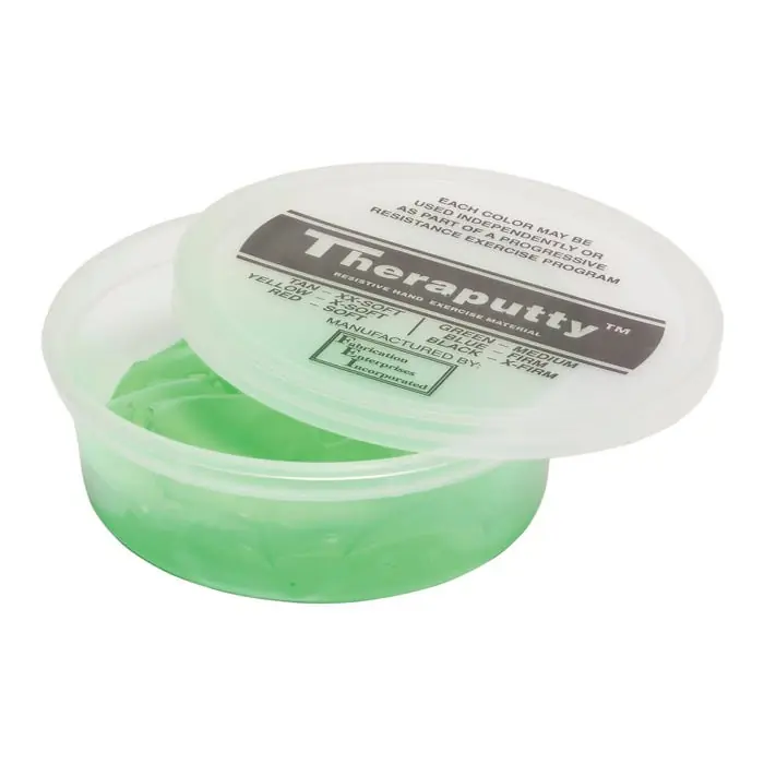Best Choice CanDo Antimicrobial Theraputty, Medium, 4 Ounce, Green